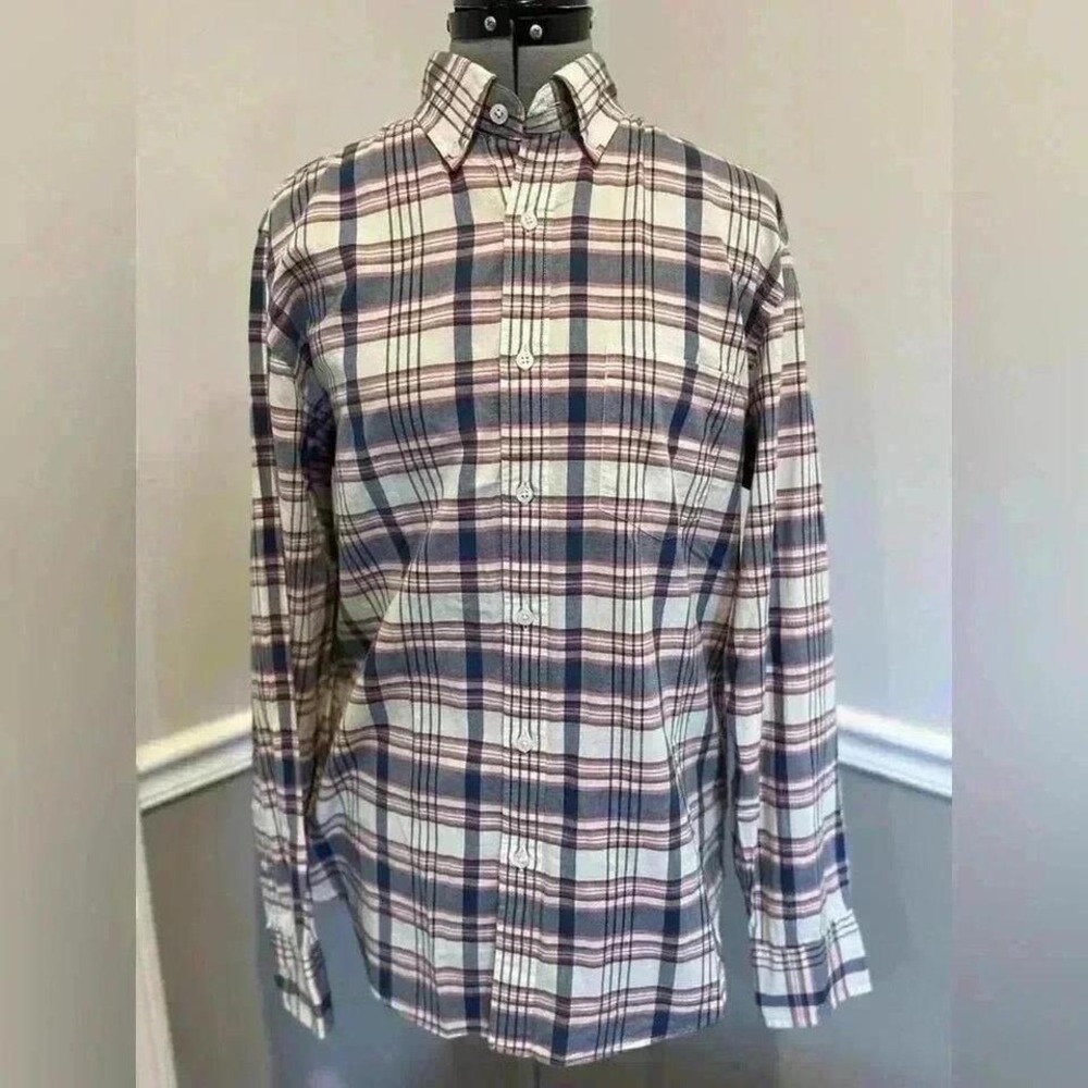J.Crew Plaid Size Medium Men Button‎ Up Shirt